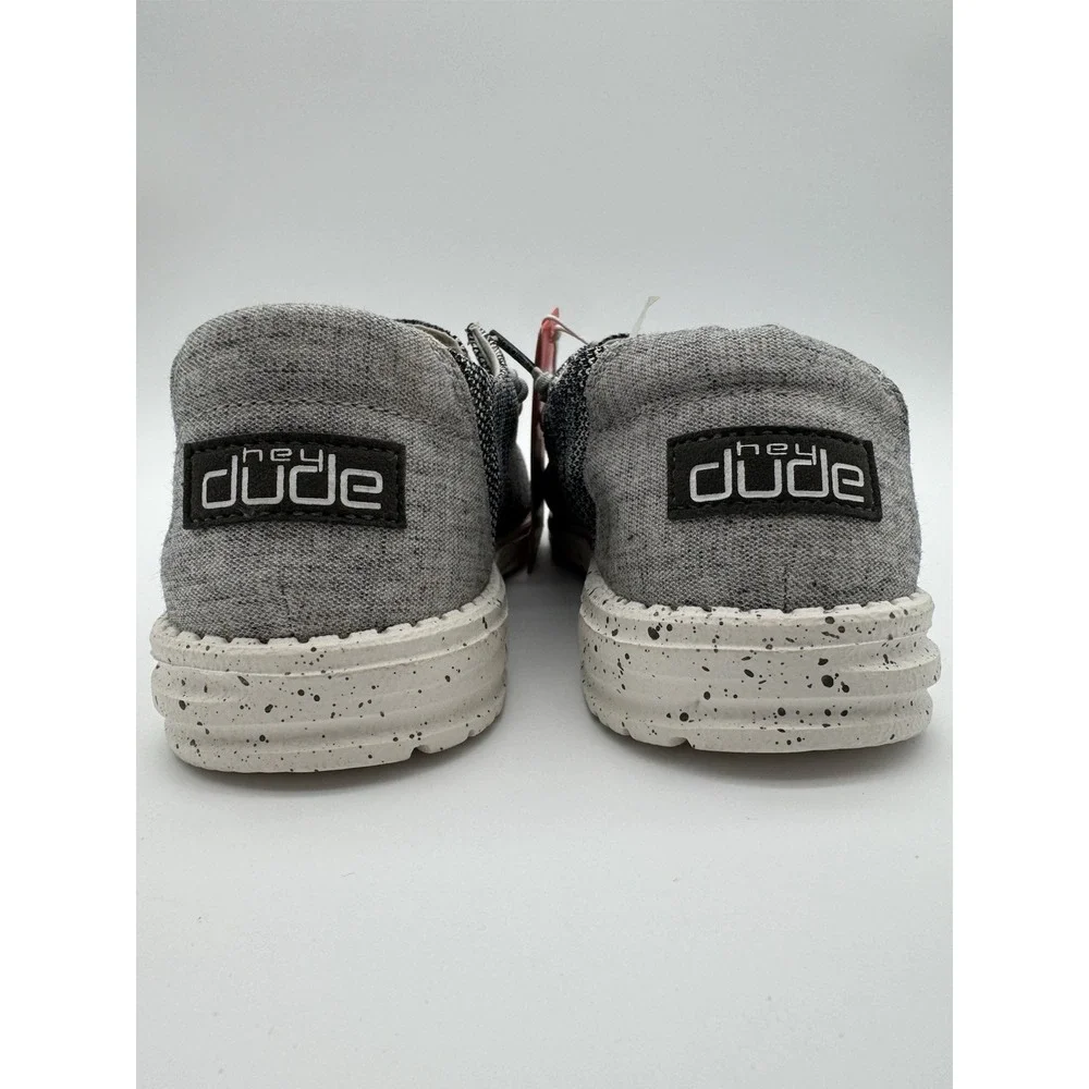 Hey Dude Wendy Sox Dark Grey Womens Size‎ 8 Slip On Casual Shoes New